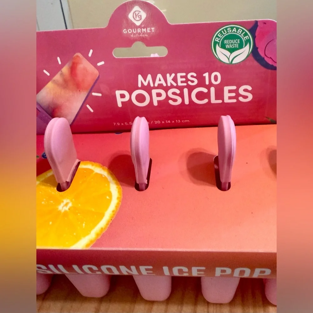 Gourmet, Reusable Silicone Ice Pop Mold, NWT makes 10 popsicles at once. - Picture 2 of 5